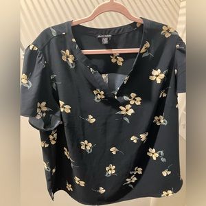 Hilary Radley XXL floral blouse